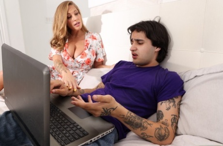 Latina mom Annie King gets a creampie during sex with her stepson