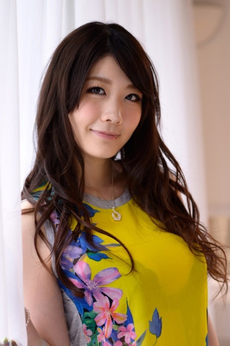 Asian sweetie Rie Tachikawa gets her big tits fondled & her twat filled deeply