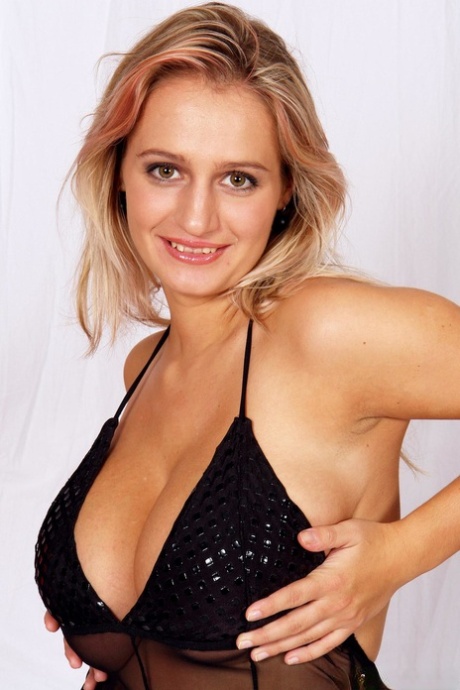 Teenage goddess Janet unveiling her enormous natural tits and masturbating