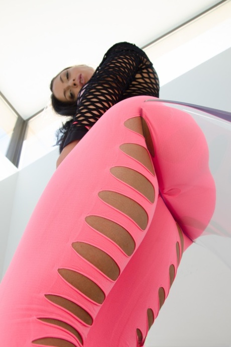 Spanish goddess Marta La Croft posing in slutwear and humping a big dick