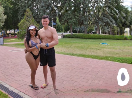 Brunette Venezuelan babe Kesha Ortega shows her big tits & gets fucked in POV